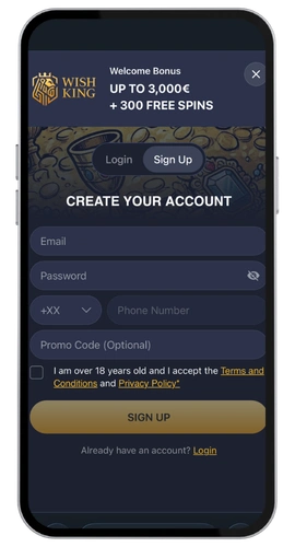 WishKing Casino connexion